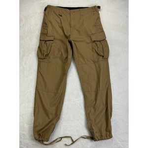 Proper Cargo Pants Mens M/R Brown Ripstop Mid Rise Double Knee Utility Pockets‎